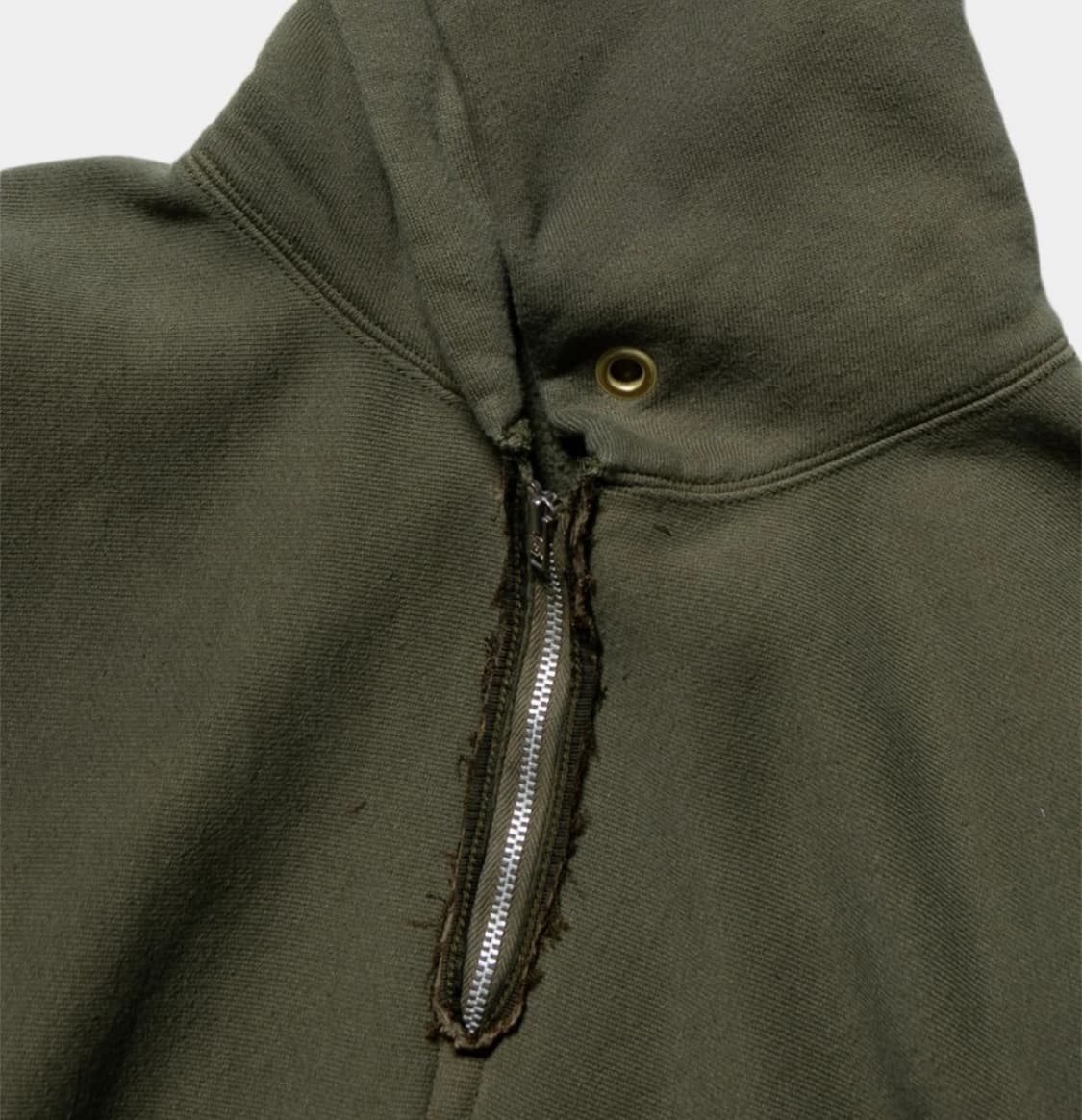 아프레쎄 25ss 하프 집업 후드 올리브 2사이즈 상품이미지2