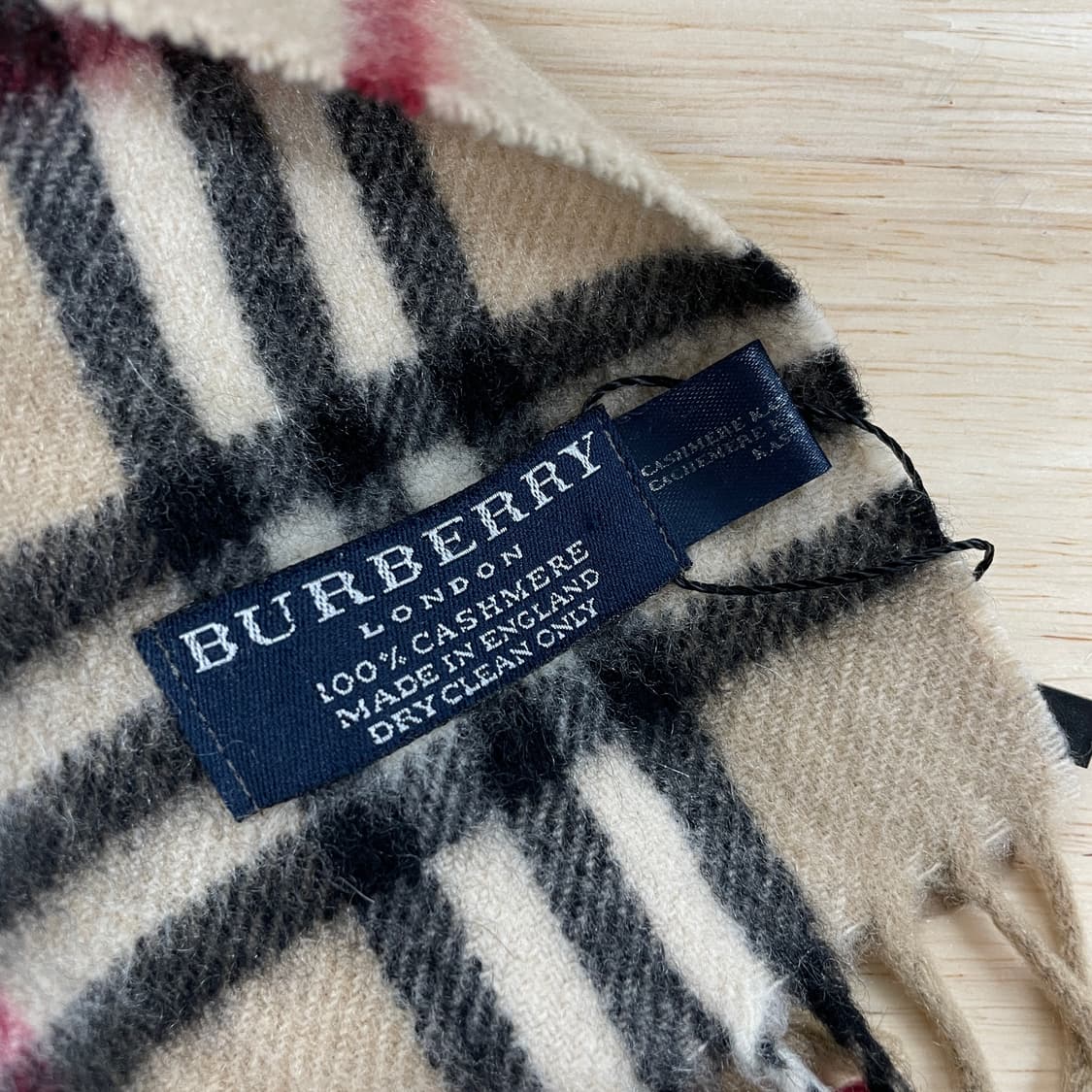 버버리 정품 캐시미어 램스울 머플러 베이지 상품이미지3