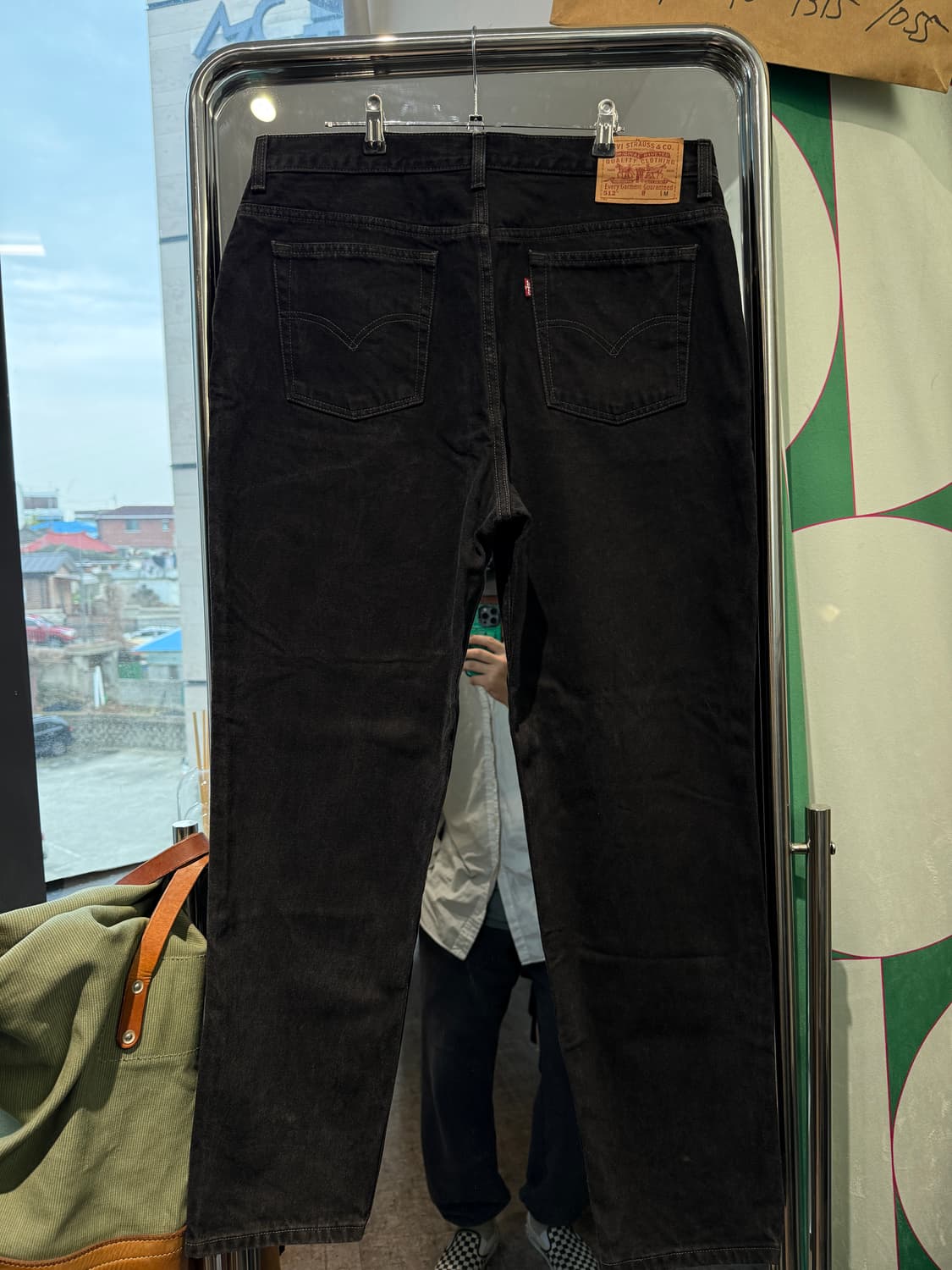 리바이스 512 흑청 36/32 지퍼플라이 상품이미지3