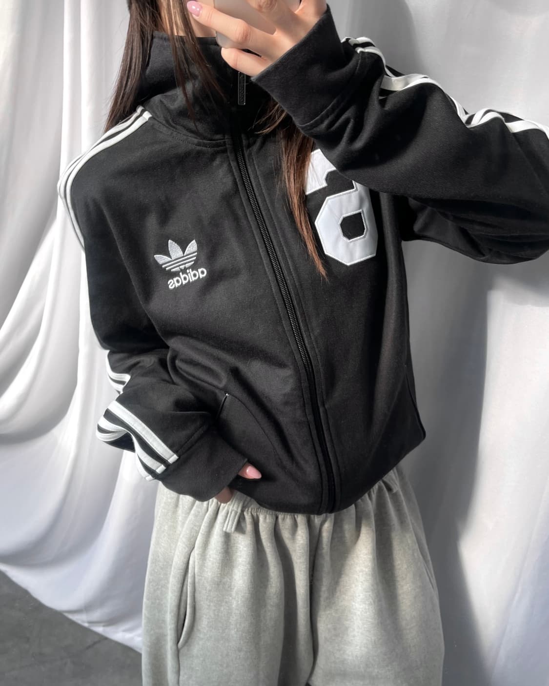 Adidas 아디다스 블랙컬러 뉴욕 카이저 트랙탑 상품이미지9