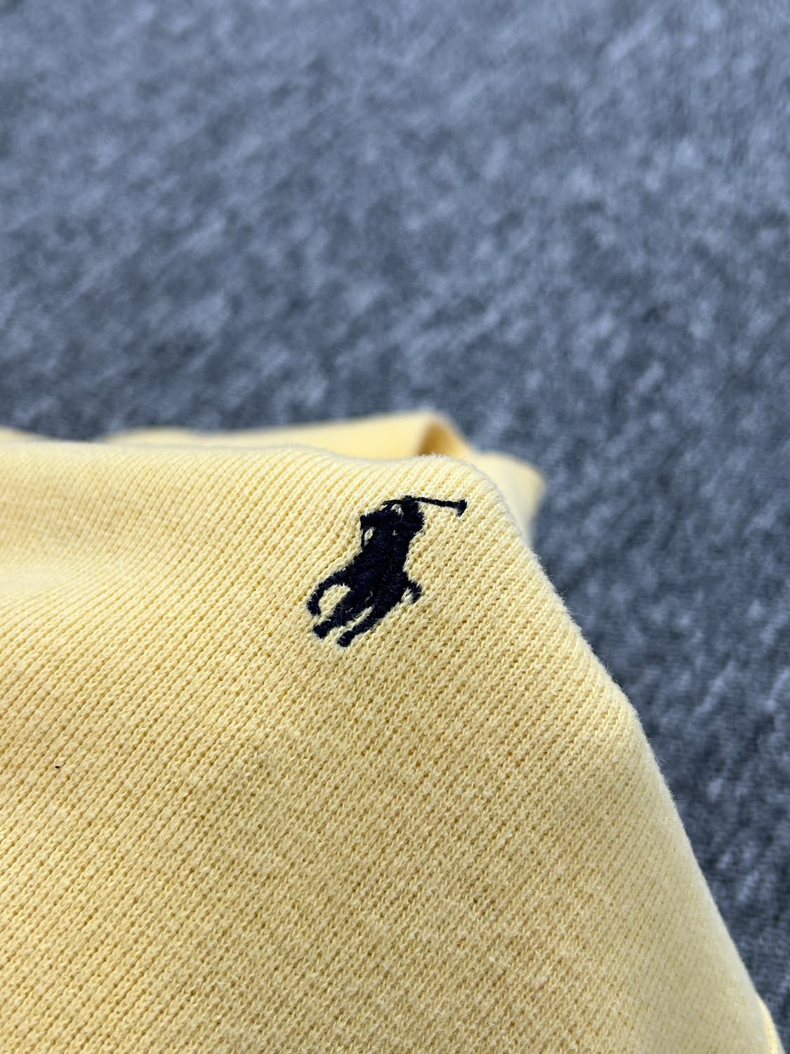 폴로 랄프로렌 옐로우 하프집업 니트  상품이미지3