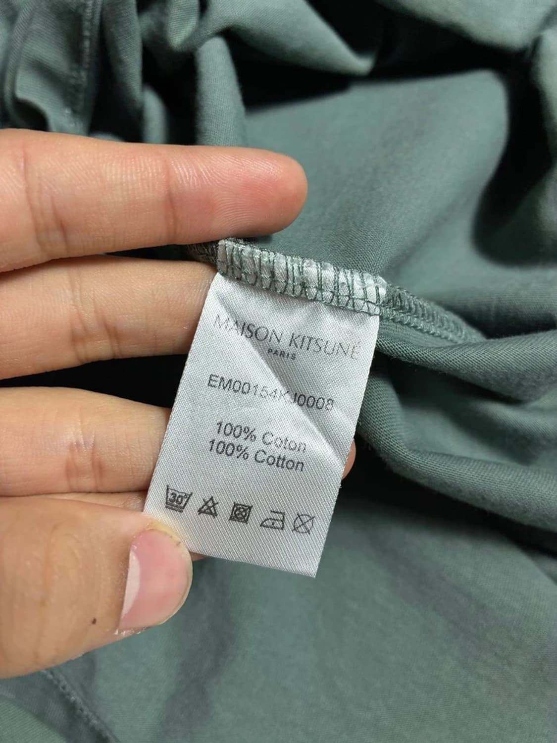 메종키츠네 파스텔 폭스 헤드 패치 반팔 티셔츠 R2095 상품이미지7