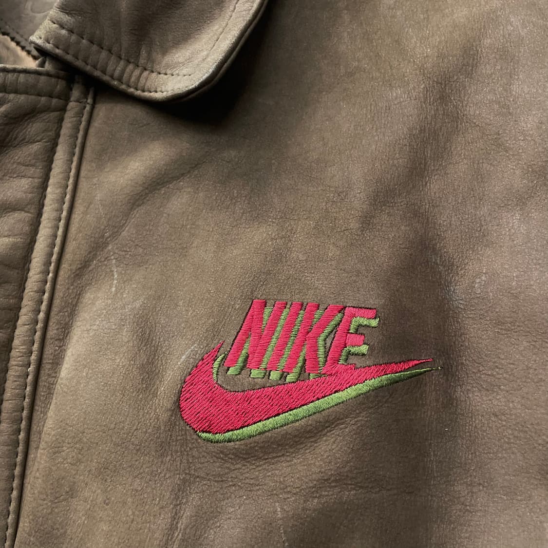 90s 나이키 삼나스포츠 20주년 리스펙트 더 게임 소가죽 자켓 N153 상품이미지4
