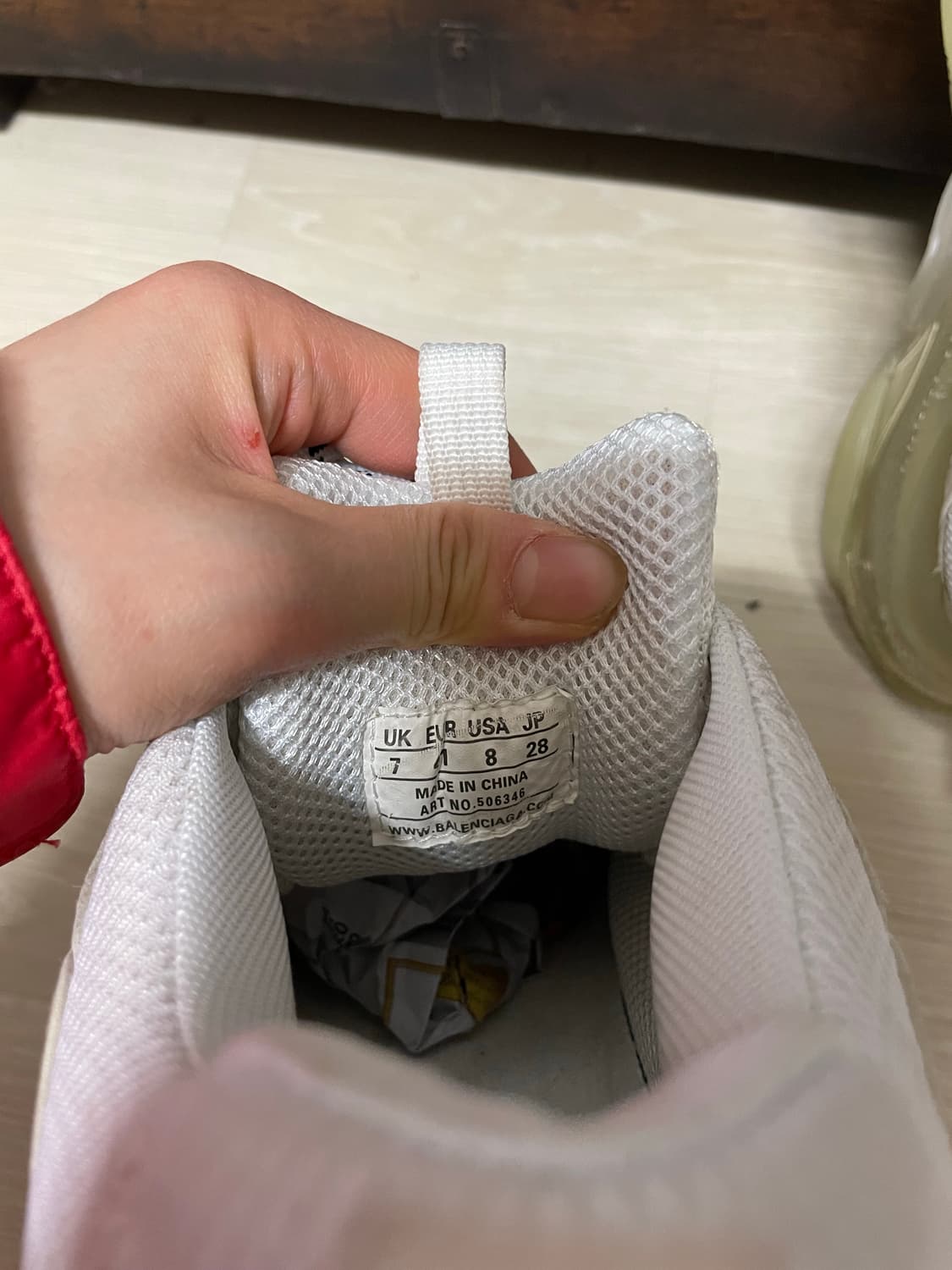 발렌시아가 트리플 S 클리어 솔 화이트 상품이미지7