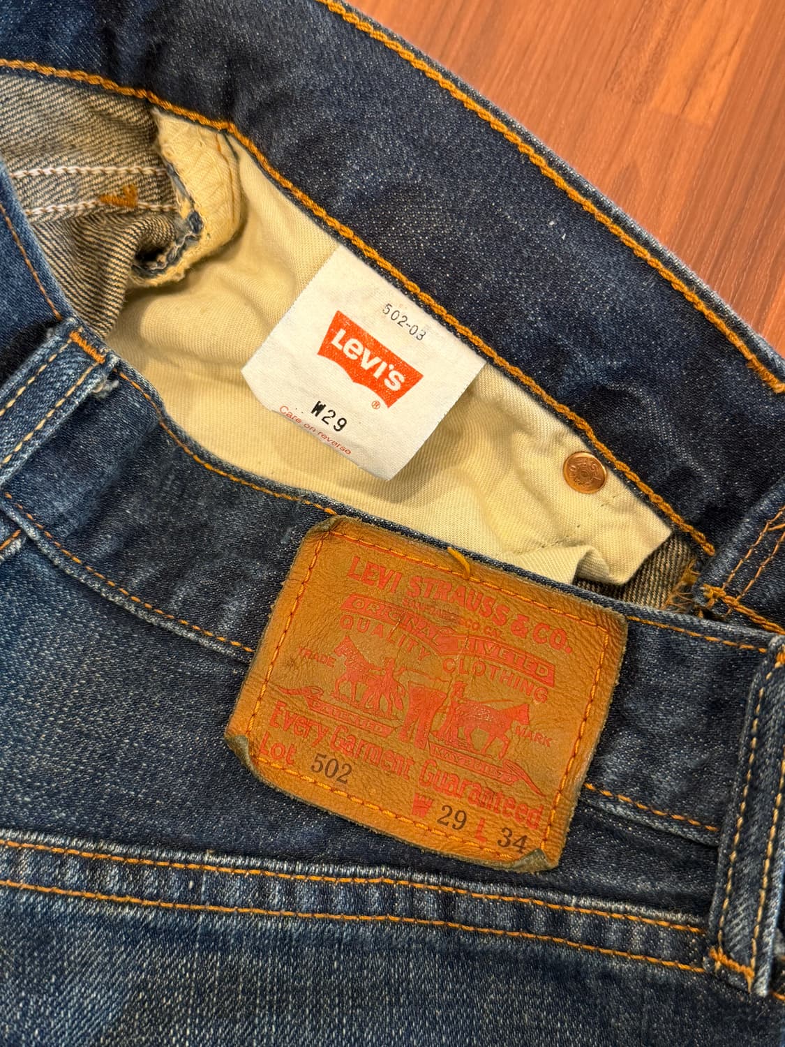 00s Levis 리바이스 502 데님 팬츠 (28-29inch) 상품이미지7
