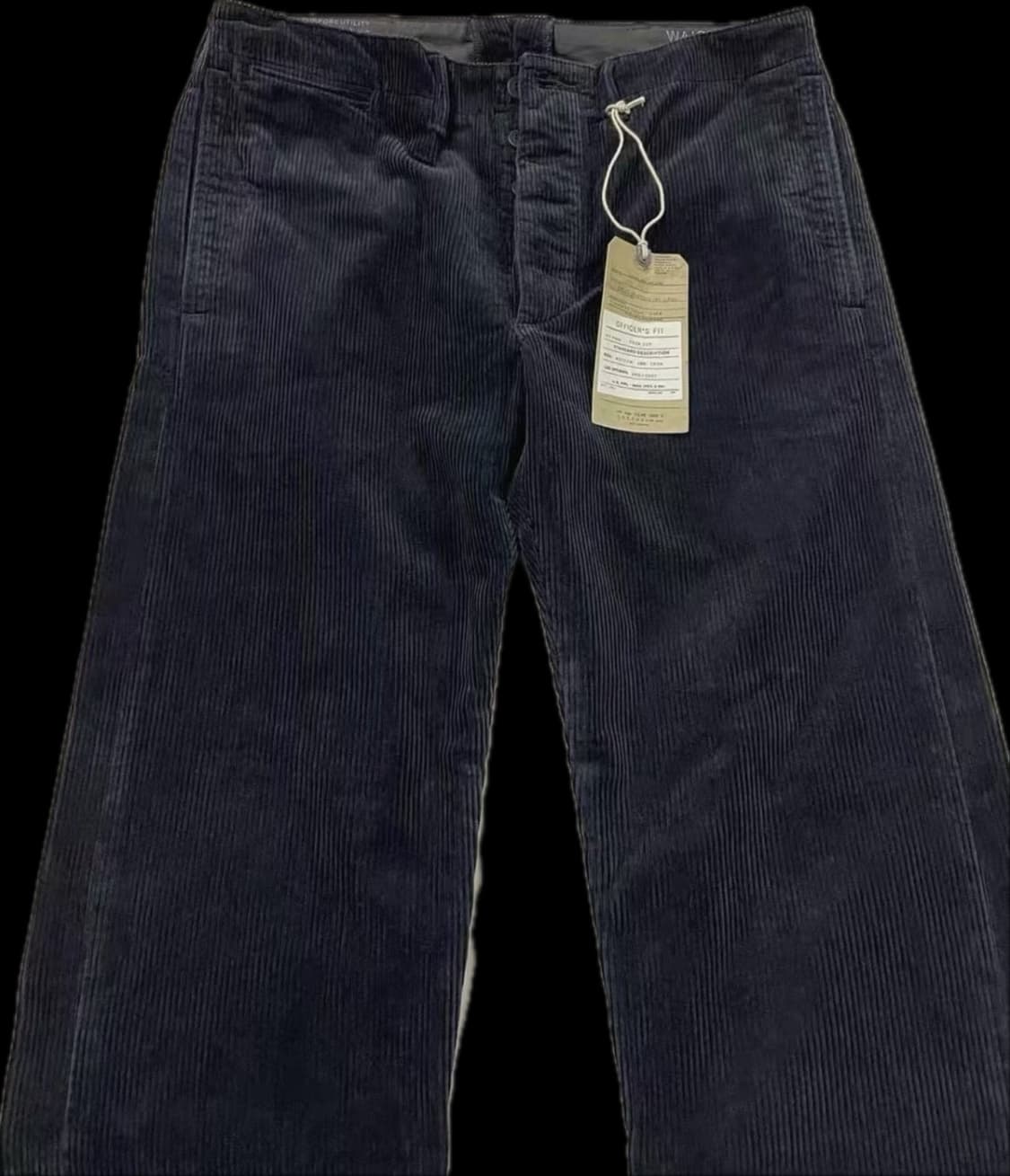 rrl 블랙 코듀로이 바지 32/32 상품이미지1