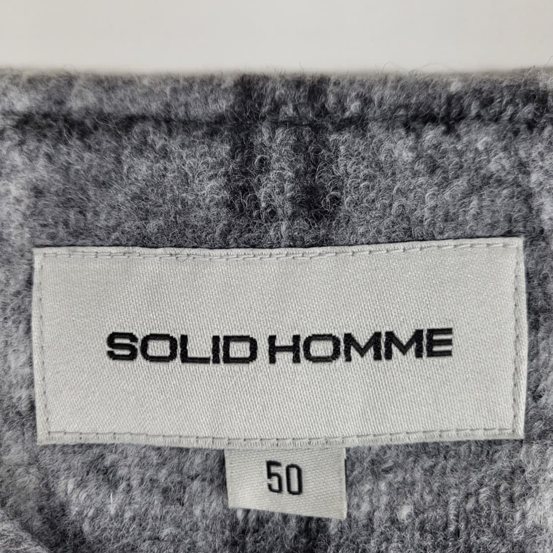 솔리드옴므 체크 트위드 자켓 상품이미지3