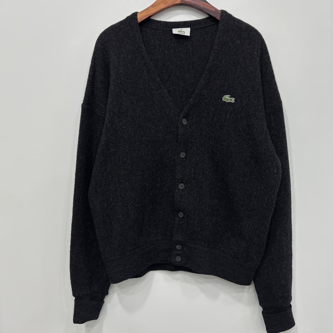 Lacoste 로고패치 여성 울 가디건 상품이미지2