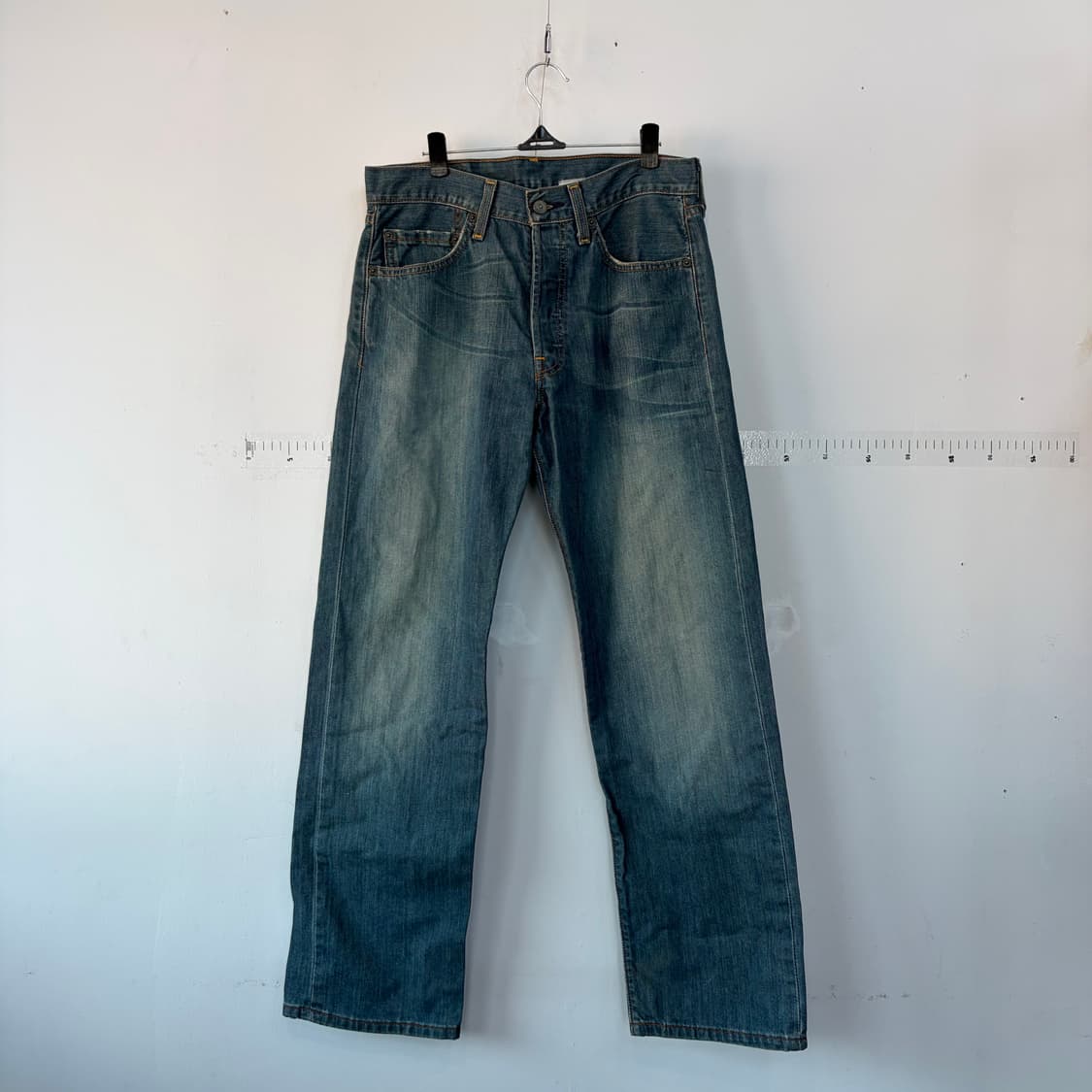 리바이스 501 빈티지 워싱 데님 청바지 상품이미지1