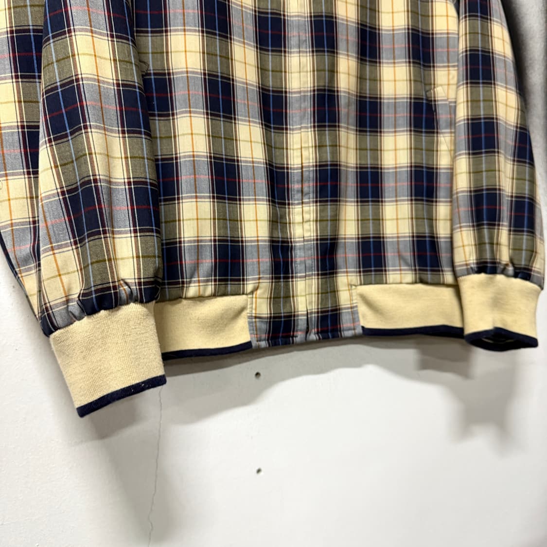 VTG 빈티지 클래식 체크 리버시블 집업 봄버 자켓 상품이미지7