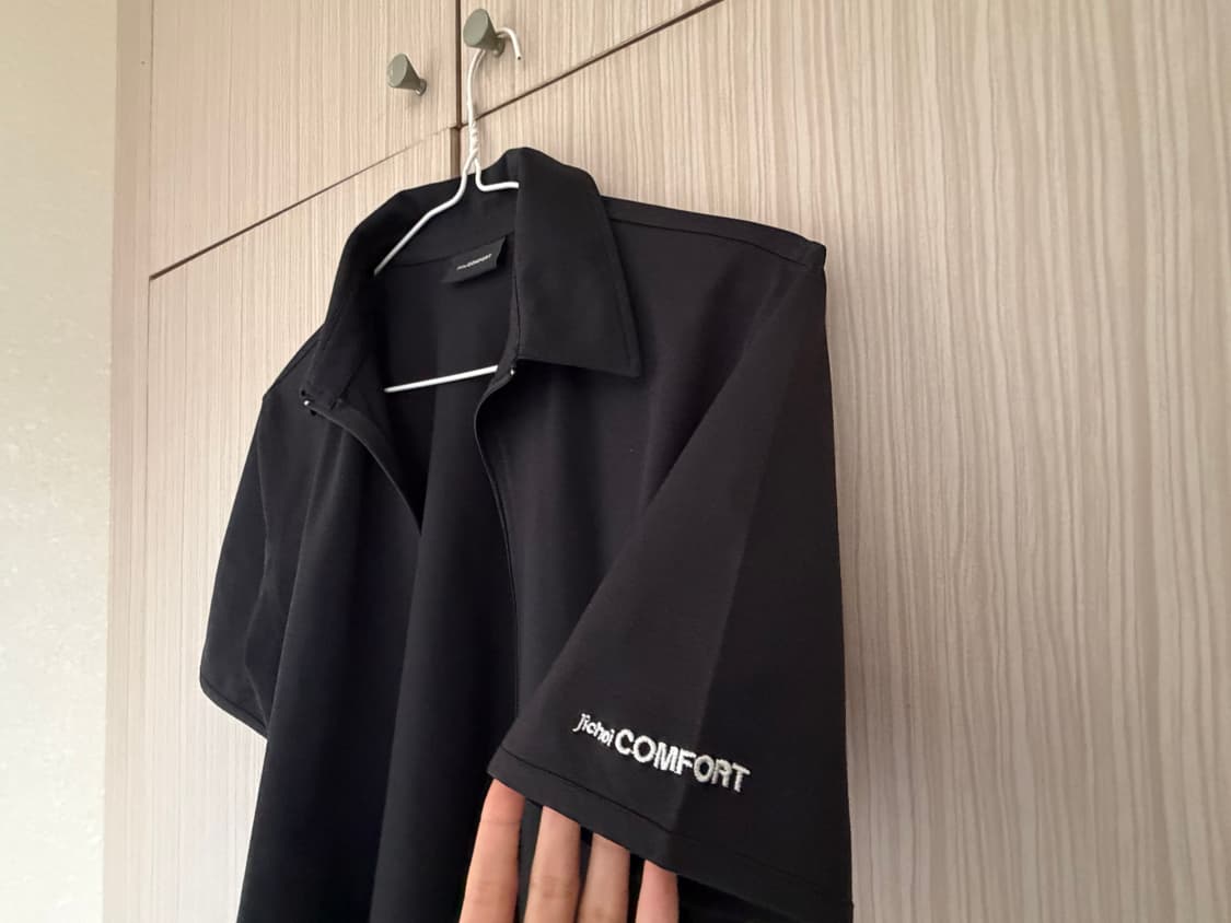 지초이컴포트 25-002 ZIP SHIRT (BLACK) 2사이즈 상품이미지5
