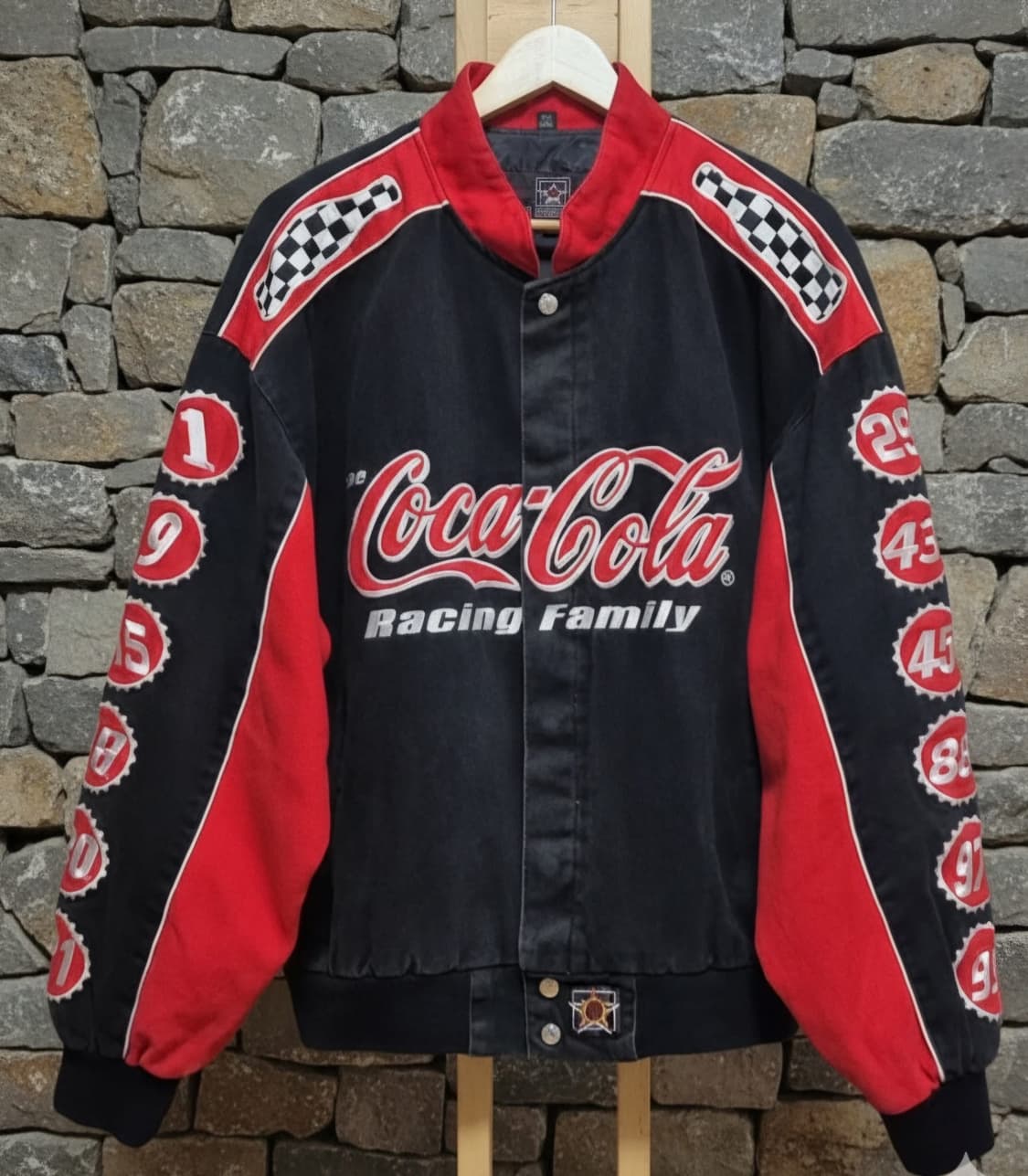 코카콜라 NASCAR 레이싱 자켓 블랙 레드 상품이미지1