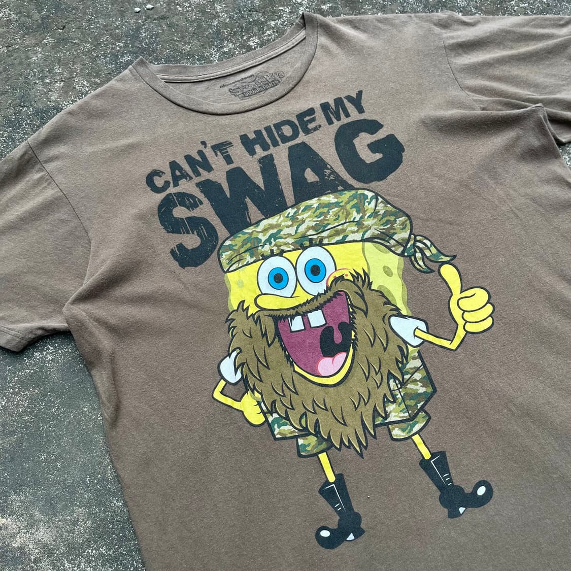 스폰지밥 Can’t Hide my Swag 반팔 티셔츠 상품이미지3