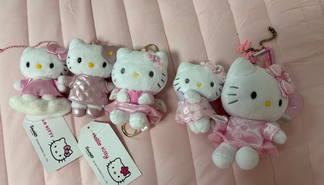 엔젤 키티 인형 키링 일괄 5개 상품이미지1