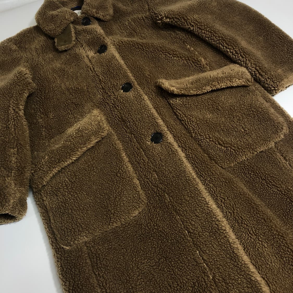 Kuhoplus 구호플러스 테디베어 뽀글이 롱 코트  상품이미지4