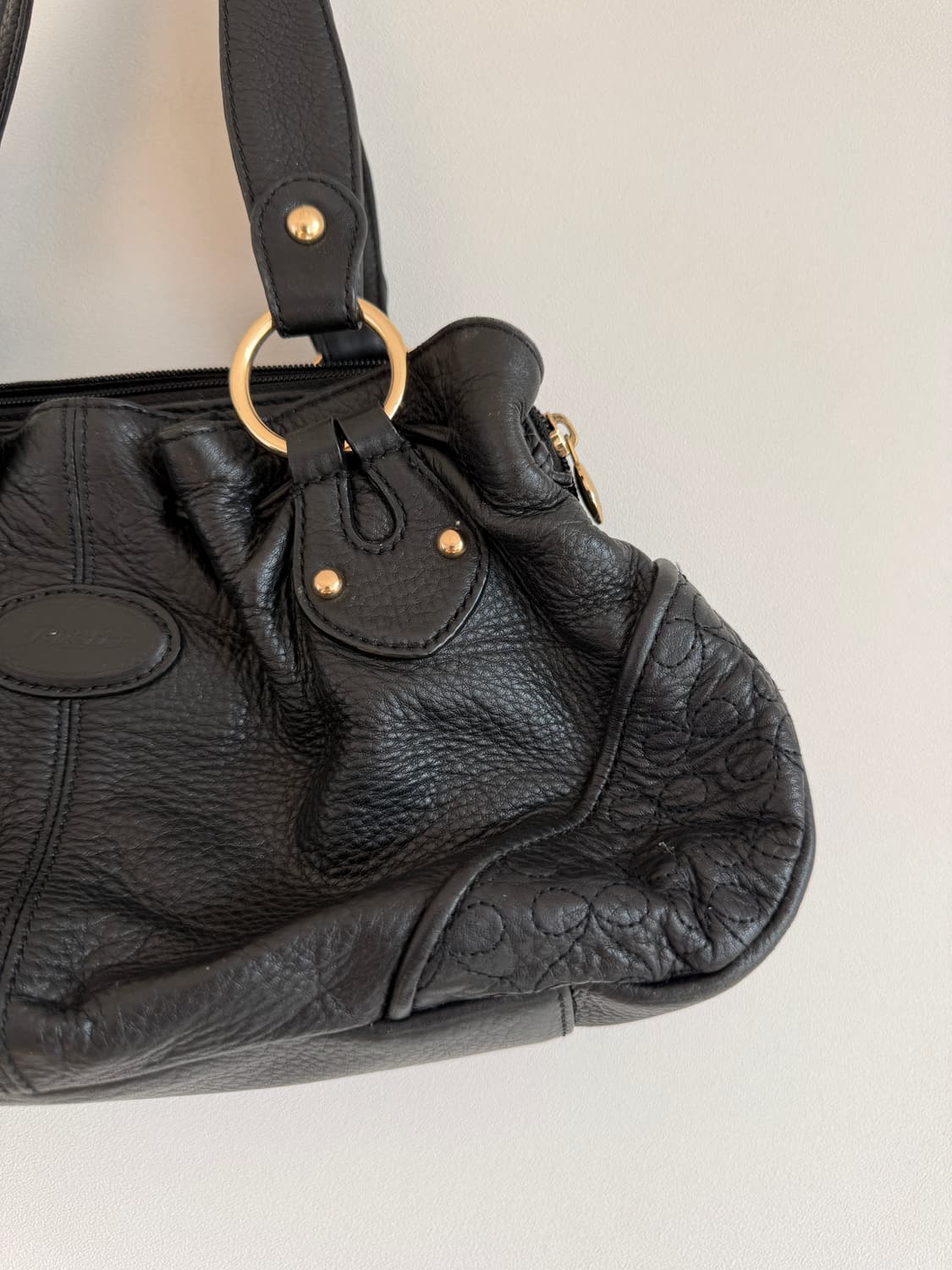 Pre owned 레더 토트 숄더백 상품이미지4