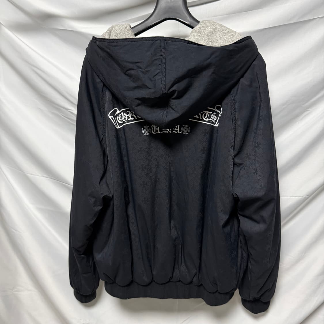 [S+급/L] 크롬하츠 GED 리버서블 후드 블루종 봄버자켓 상품이미지4