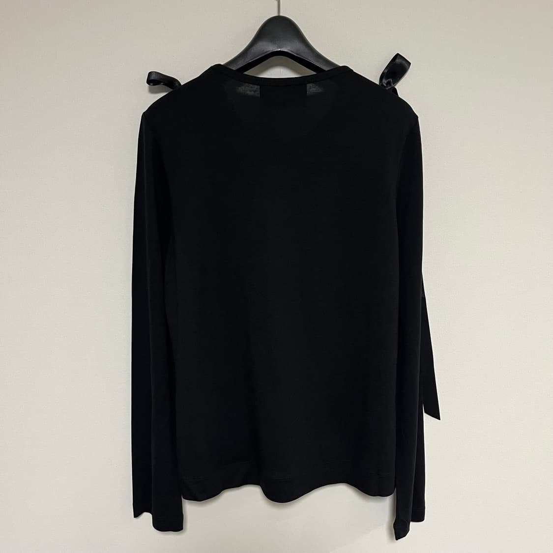 [XS,S,M]시몬로샤 Bow Ribbon Tail 롱 슬리브리스 탑 상품이미지3