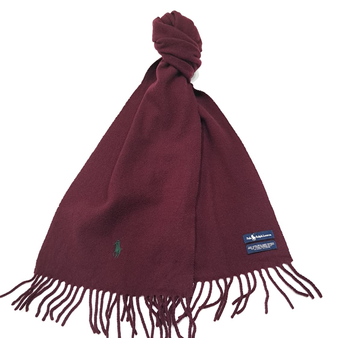 MX423 폴로 이태리판 램스울 그린포니 버건디 머플러 목도리 상품이미지2