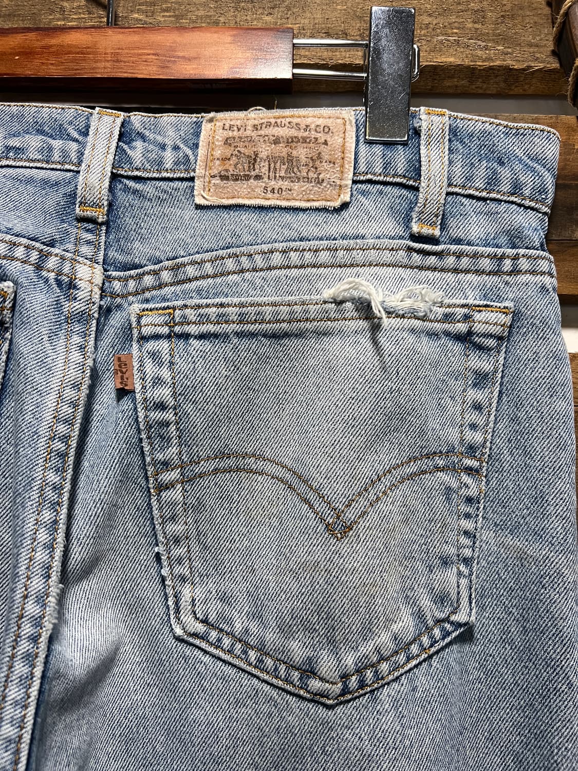 [34]90's 리바이스 시그니처 USA Made 540 배기핏 데님팬츠 상품이미지6