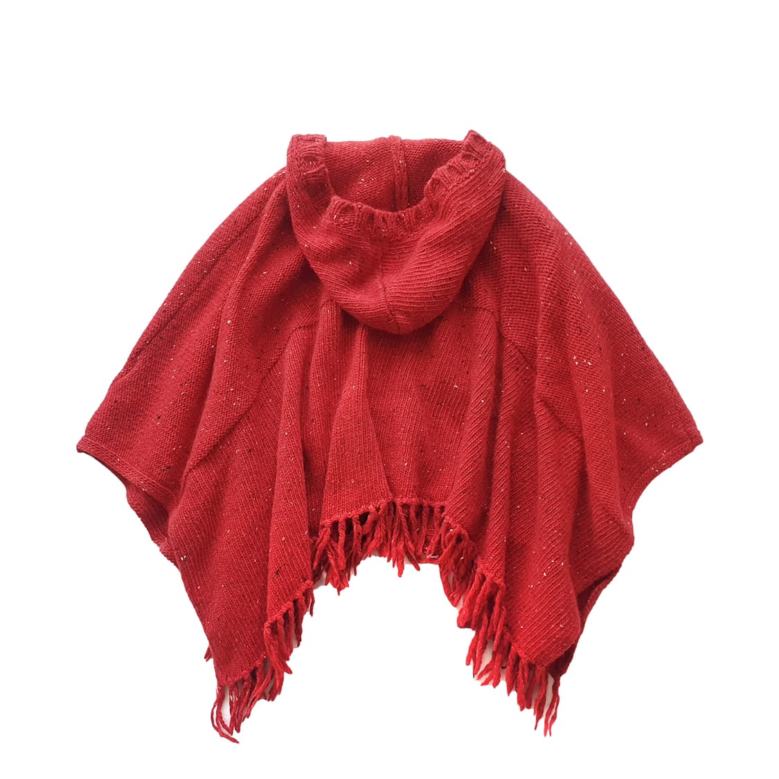 빈티지 토글 단추 울 100 니트 후드 빨강 망토 상품이미지2