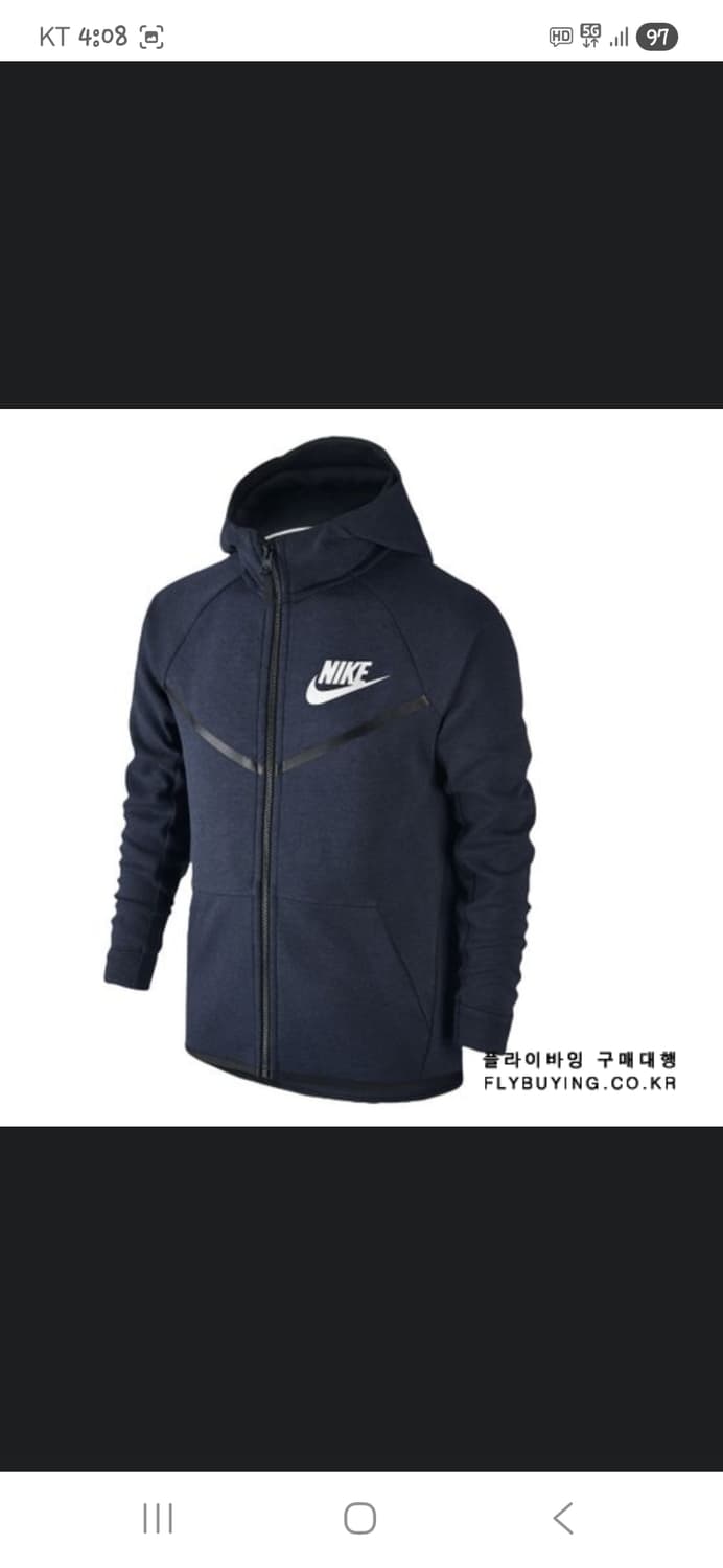 나이키 칠드런 주니어 테크플리스 후드집업 155 상품이미지7