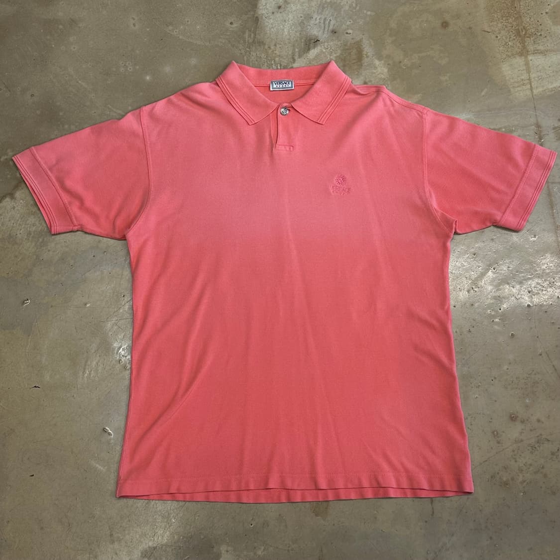 50 베르사체 스포츠 핑크 카라 반팔 티셔츠 상품이미지2