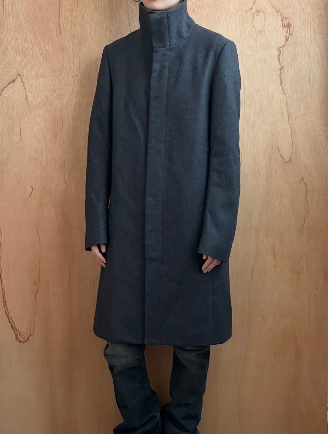 어태치먼트 스탠드칼라 코트 상품이미지2