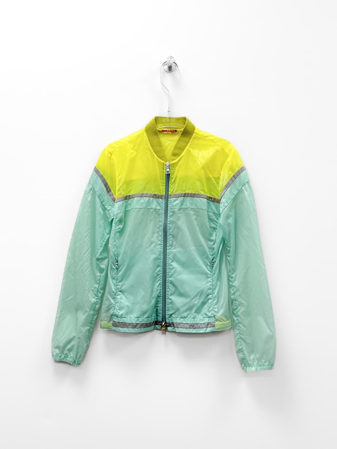 프라다 컬러블록 나일론 집업 자켓 상품이미지1