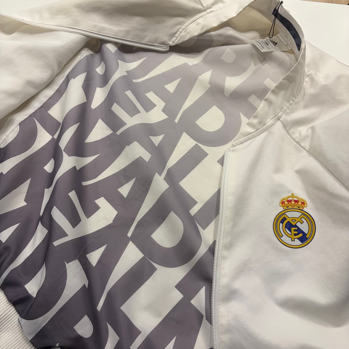 [100] 15s 아디다스 레알마드리드 트랙 자켓 화이트 D819 상품이미지8