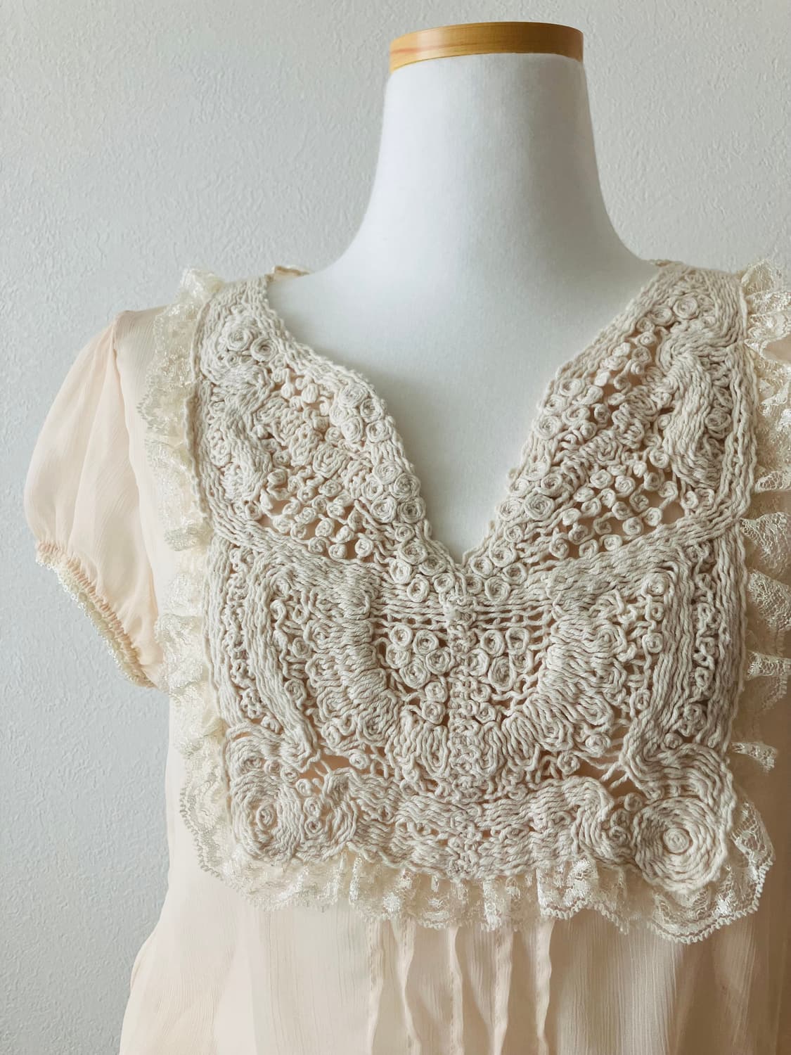 일본빈티지 Rose Bud 레이스 블라우스 로걀 히메갸루 상품이미지2