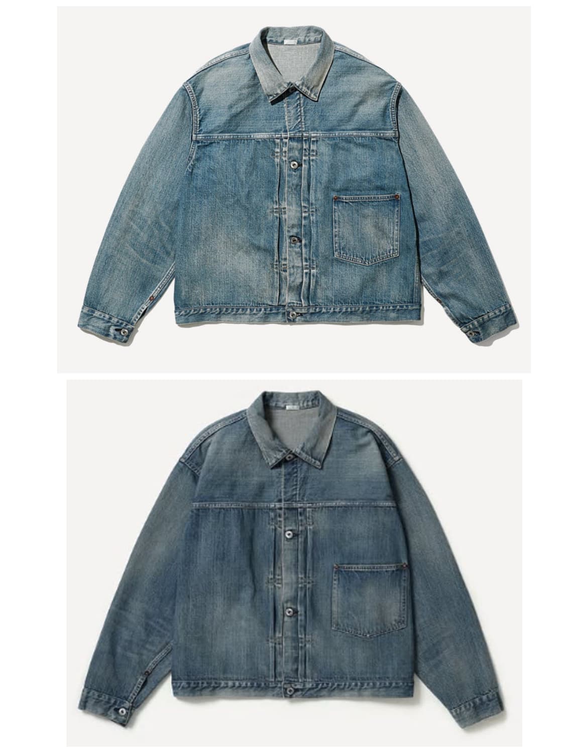 [구매글] [48,50] 아프레쎄 213 데님 자켓 상품이미지1