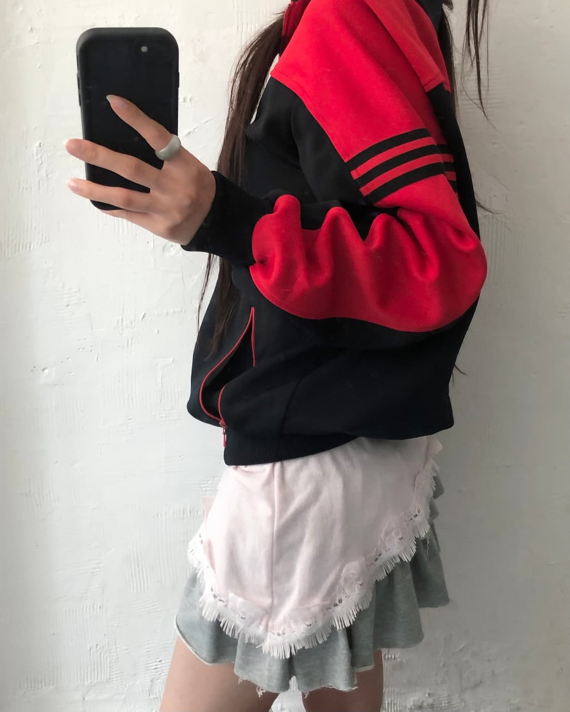 Adidas 아디다스 90’s 서독제 파이어버드 와펜 레드 투톤 트랙탑  상품이미지4