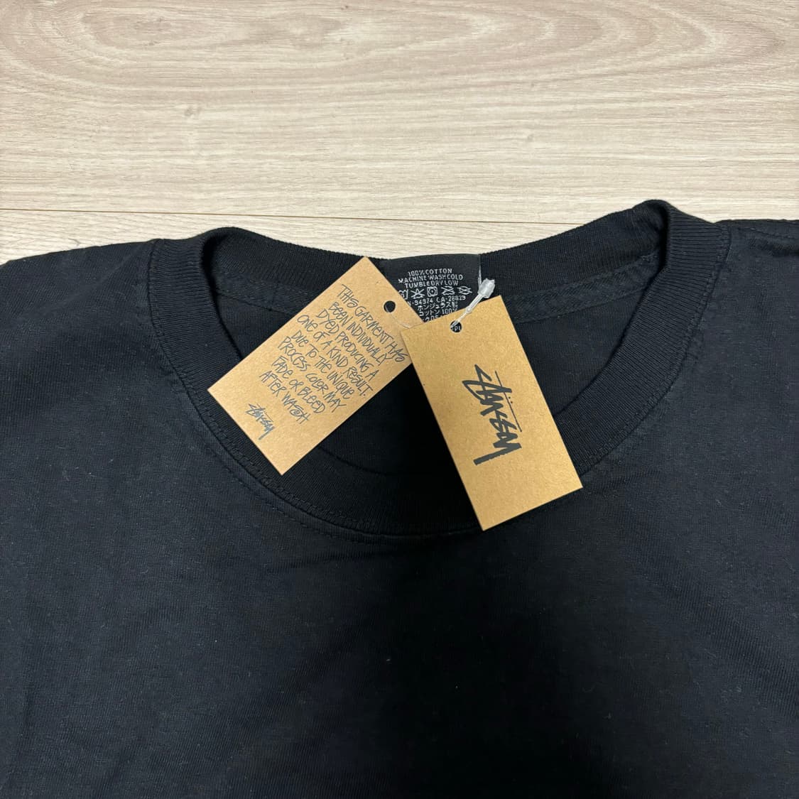 스투시 베이직 로고 반팔 티셔츠 Black (XL) 상품이미지6