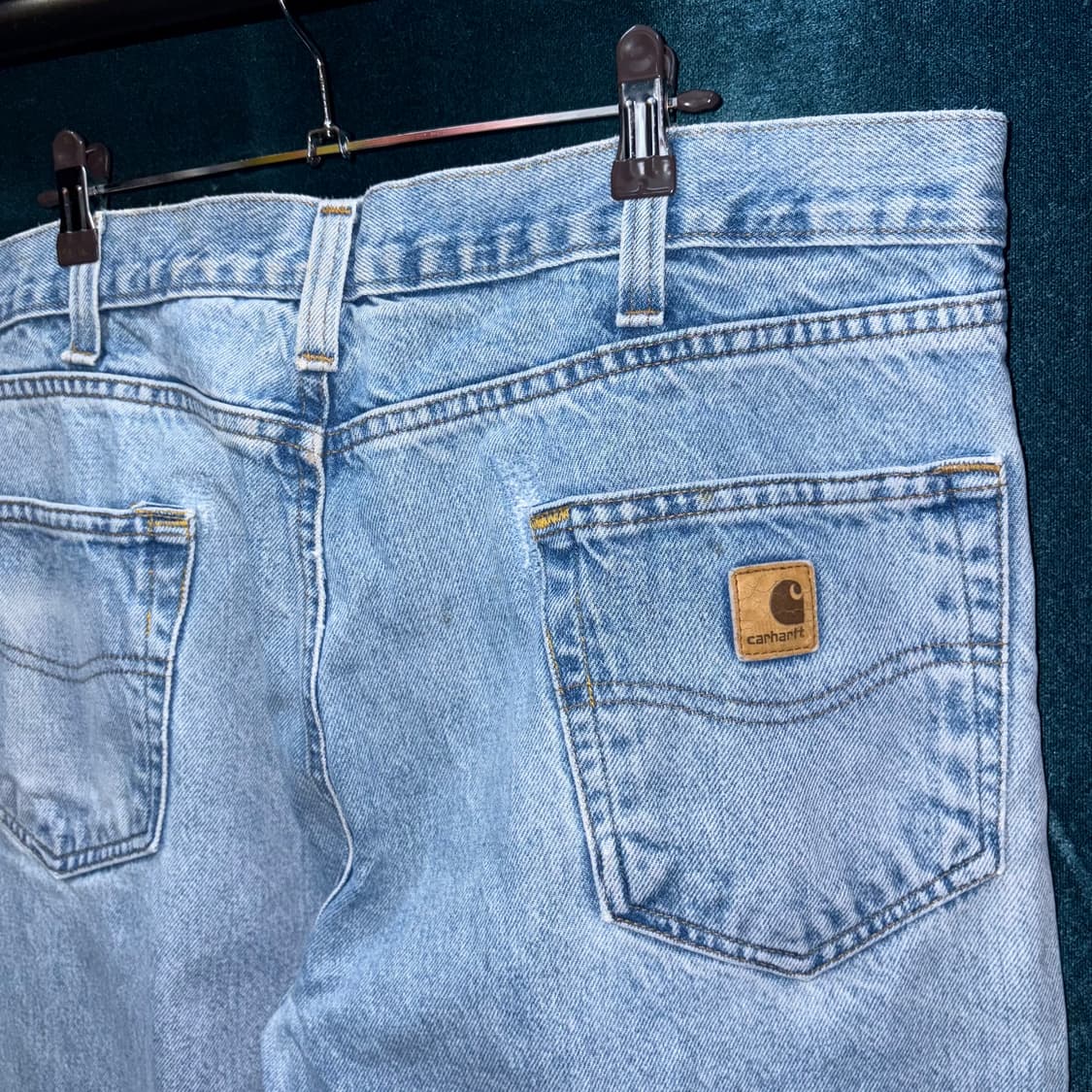 (36) 칼하트 B480 라이트 블루 트렌디셔널 데님 팬츠 상품이미지4