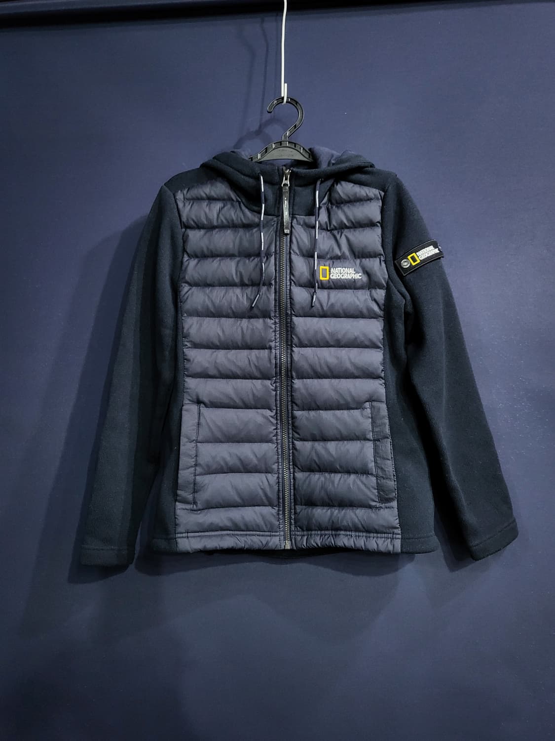 네셔널지오그래픽 후드다운 기모패딩 상품이미지1