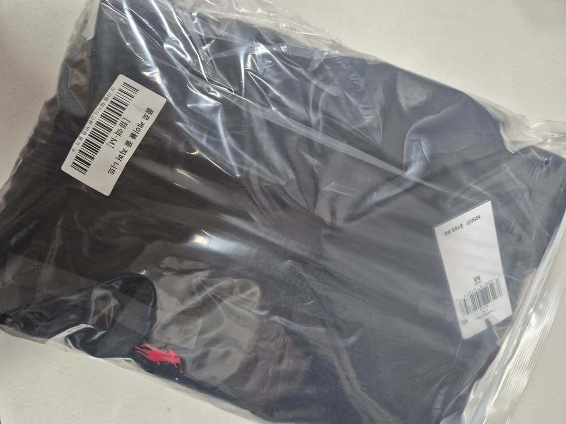 폴로 풀집업 블랙 M 100 (새상품) 상품이미지7