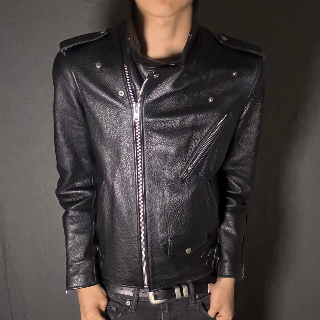 vintage rider leather jacket 상품이미지5