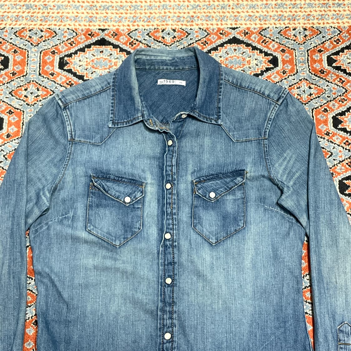 갭 데님 웨스턴 셔츠 남방 여성XS 상품이미지2
