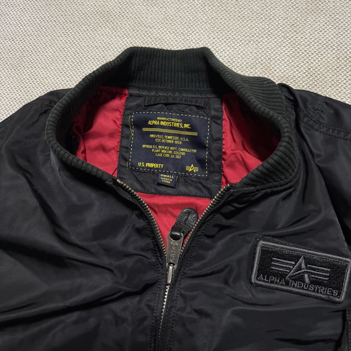 알파인더스트리 블랙 MA-1 항공점퍼 상품이미지4