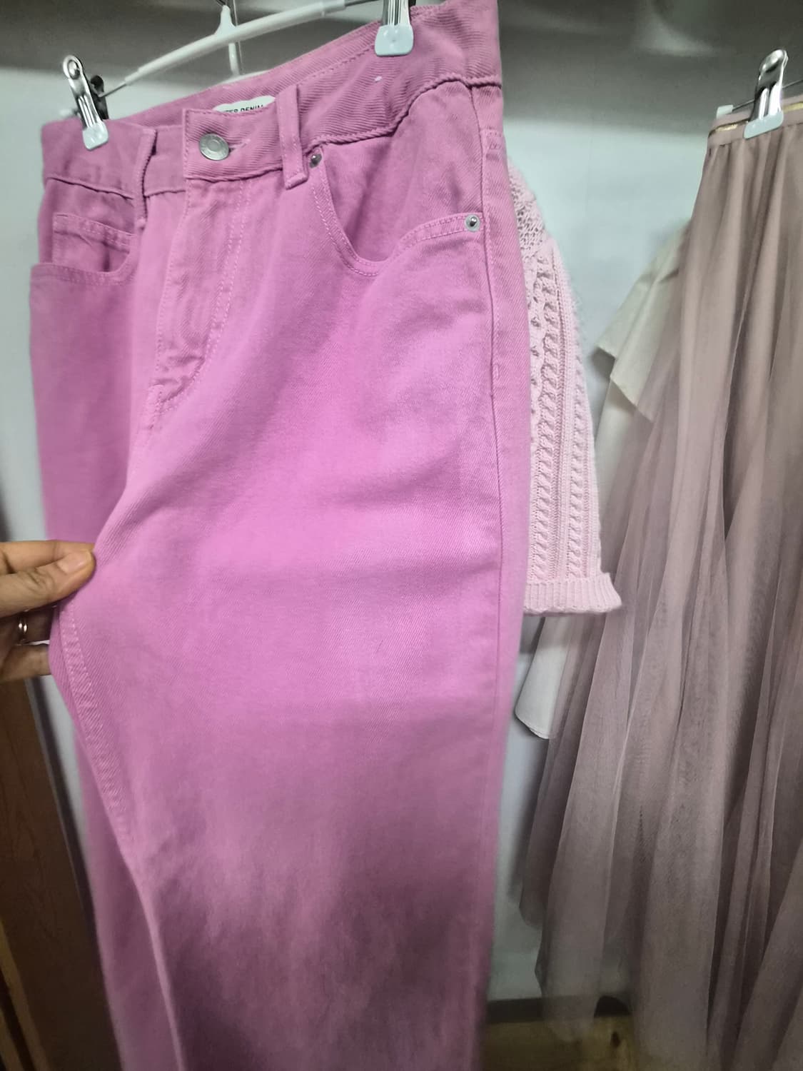 케이플 코튼 니트. better 핑크데님 상품이미지6