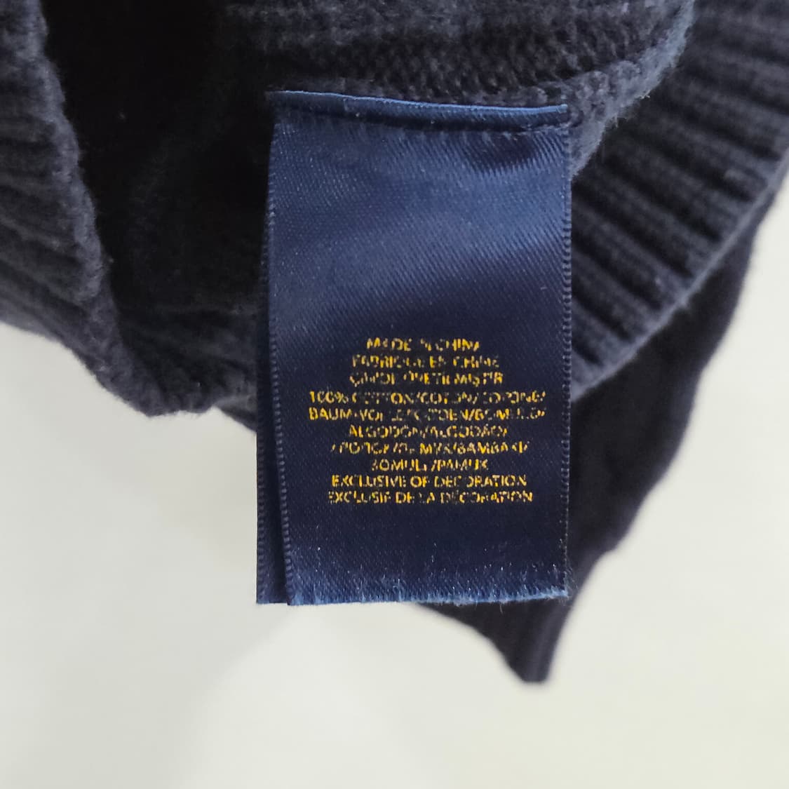 폴로랄프로렌 키즈 케이블 니트 네이비 7 상품이미지4