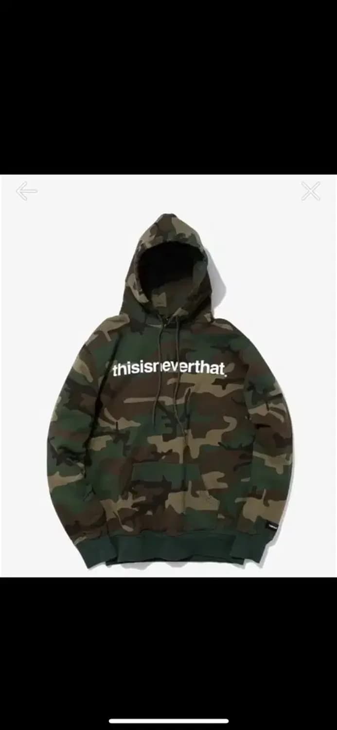 디스이즈네버댓 카모 후드티 L 상품이미지1