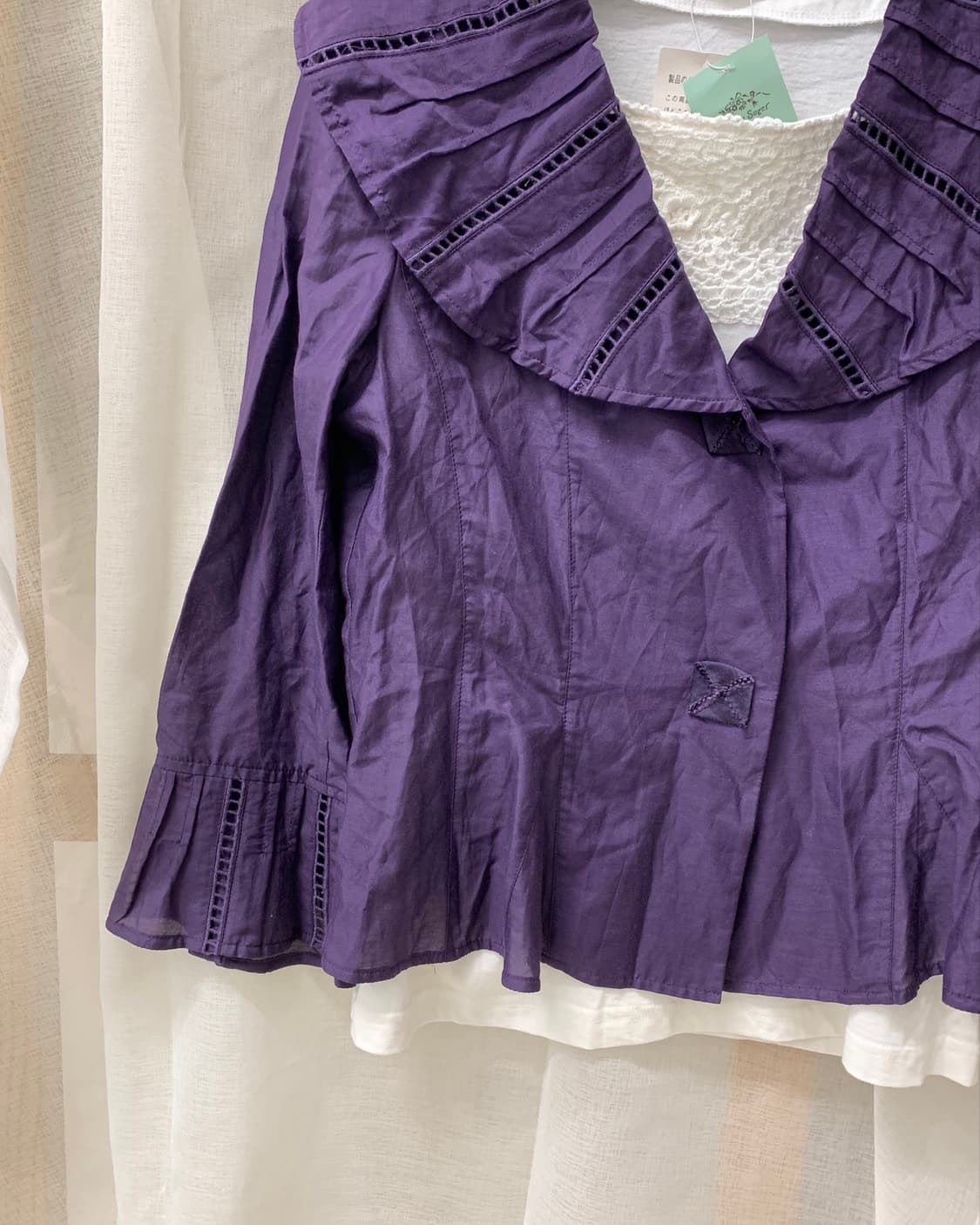 [Hiroko Bis] lace trim jacket 상품이미지6
