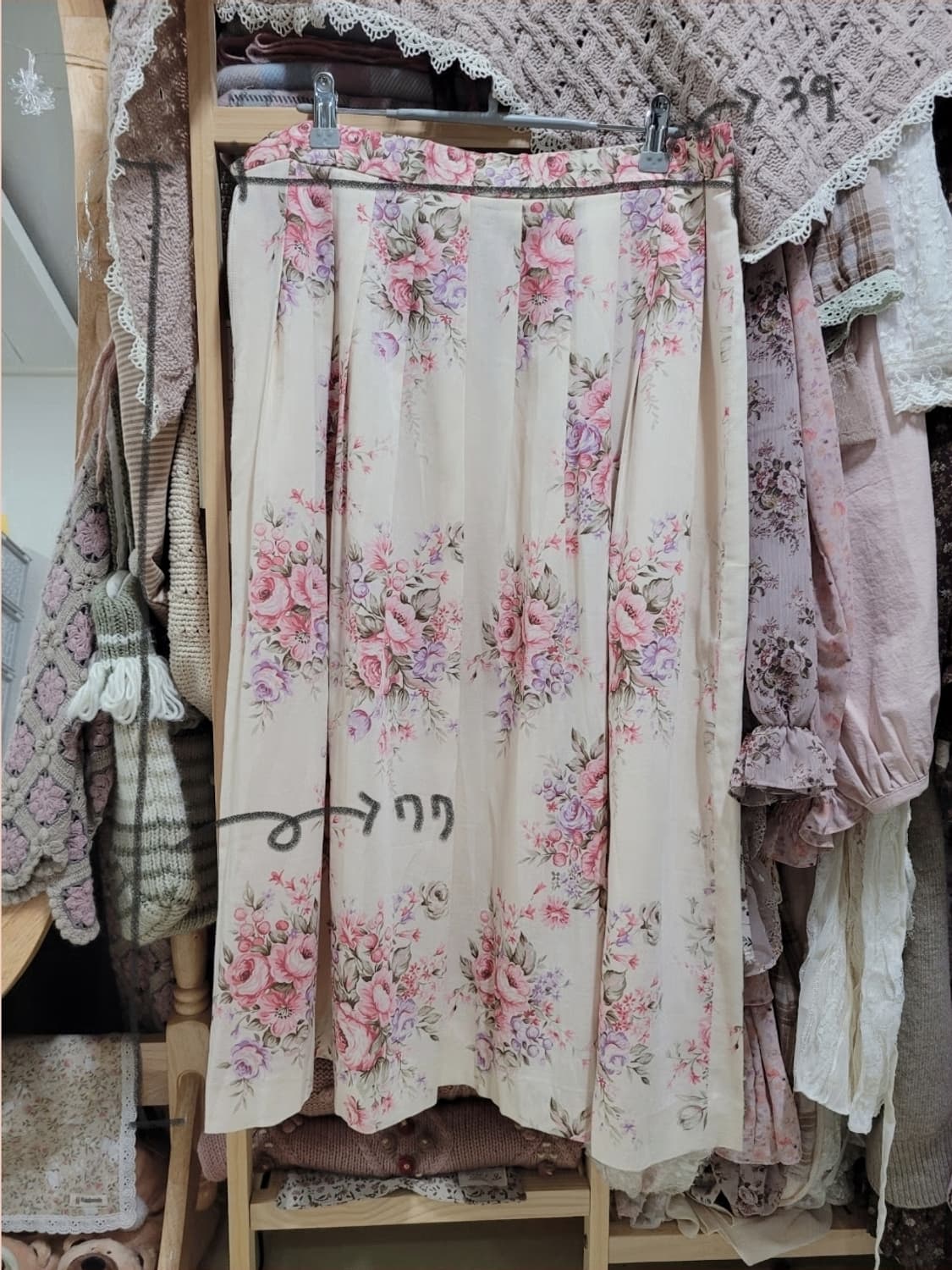 빈티지 러블리 플라워 스커트 상품이미지10