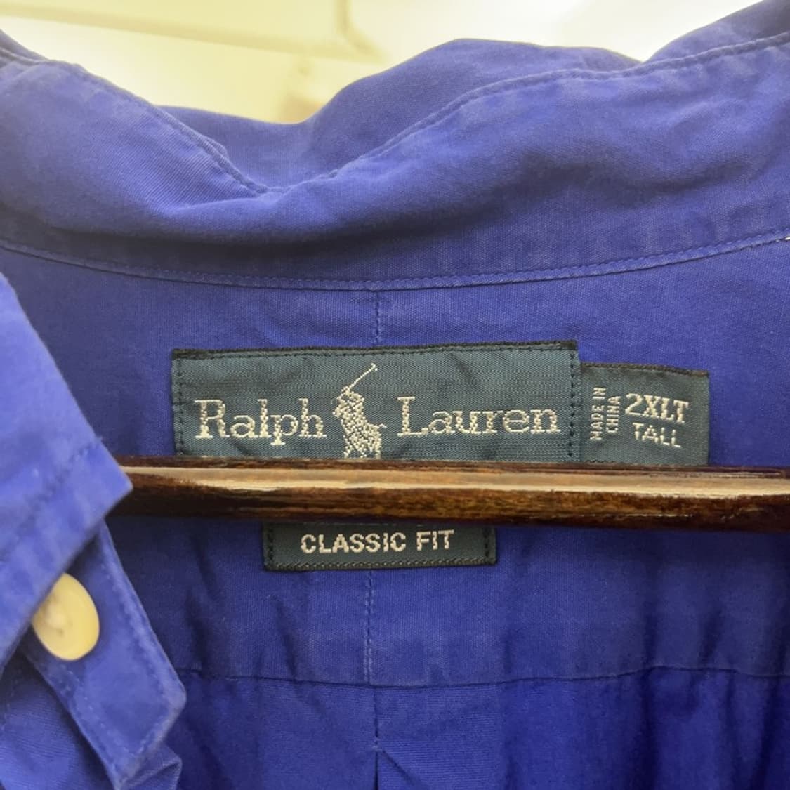 폴로 랄프로렌 빈티지 블레이크 레트로블루 셔츠 2XL C08324 상품이미지5