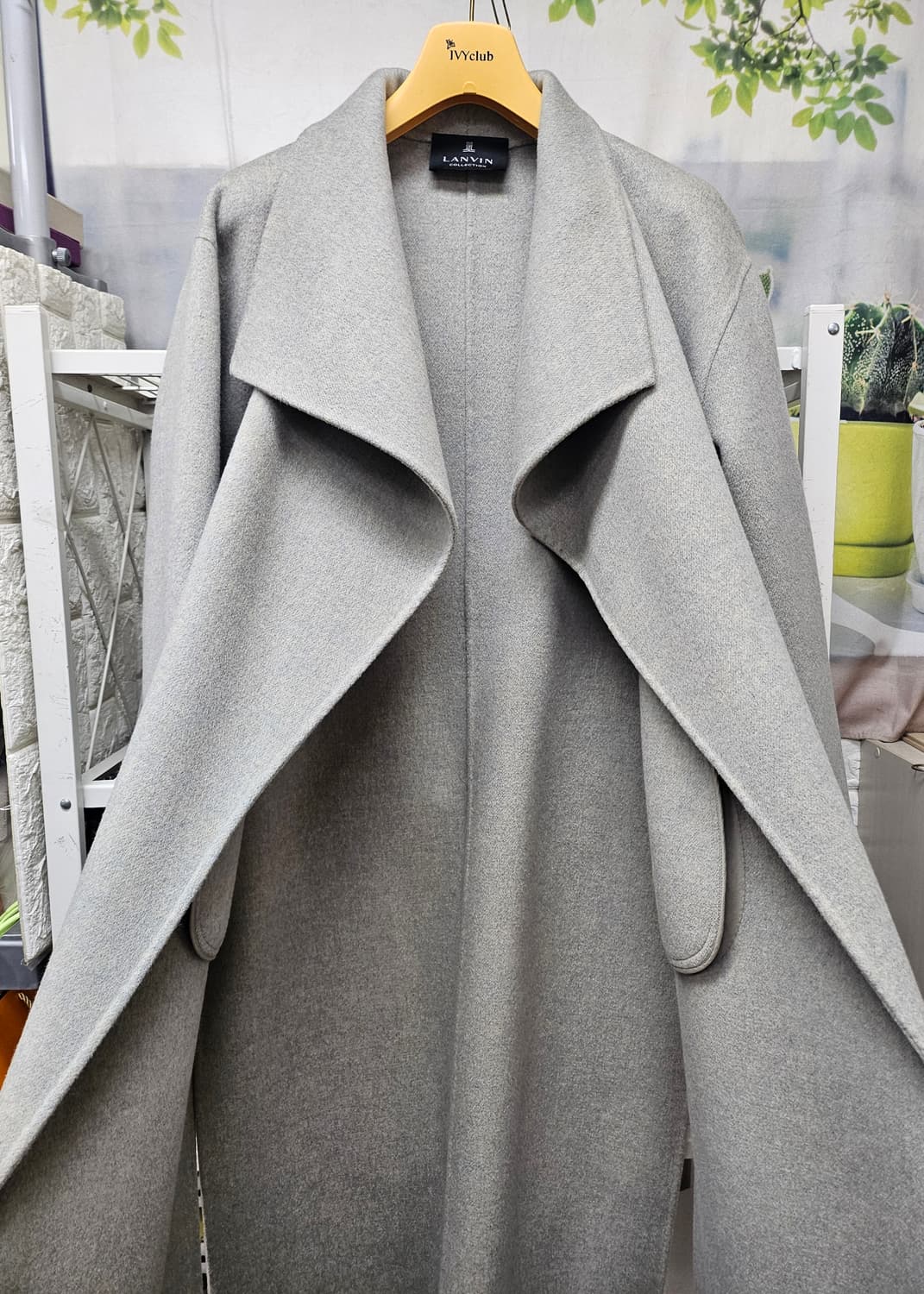 랑방 여성 롱코트 66 캐시미어 울 코트 AD08 상품이미지6