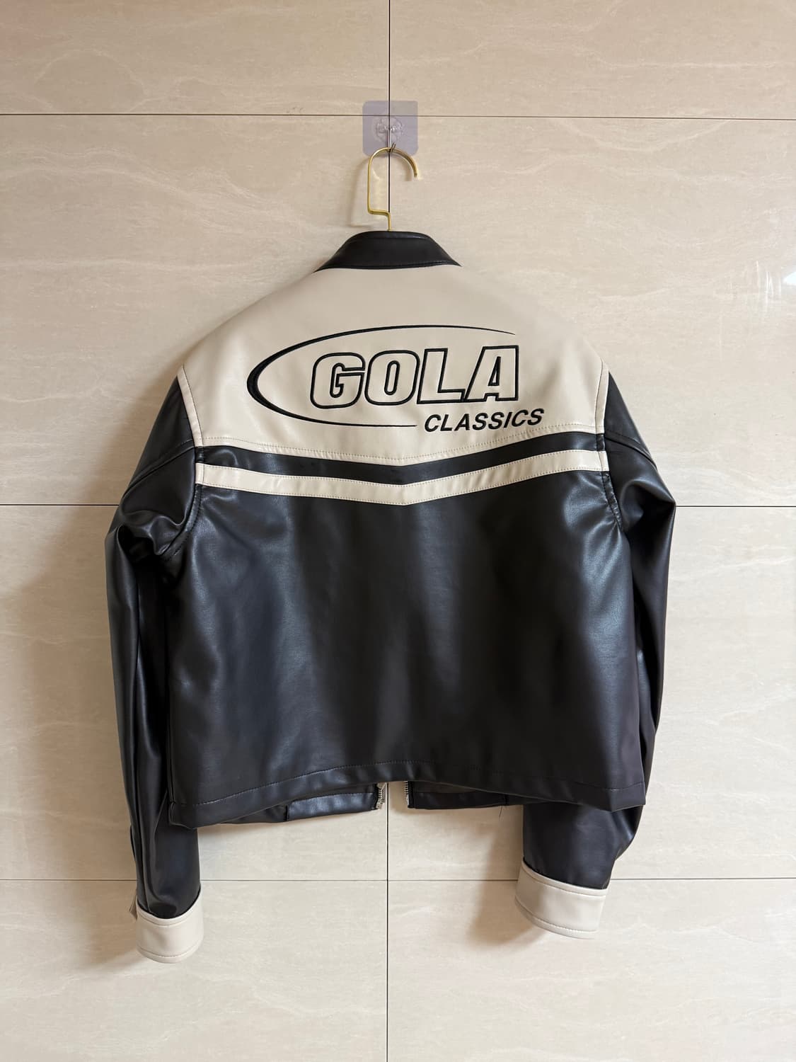 골라 클래식 바이커 레더자켓 S 상품이미지4