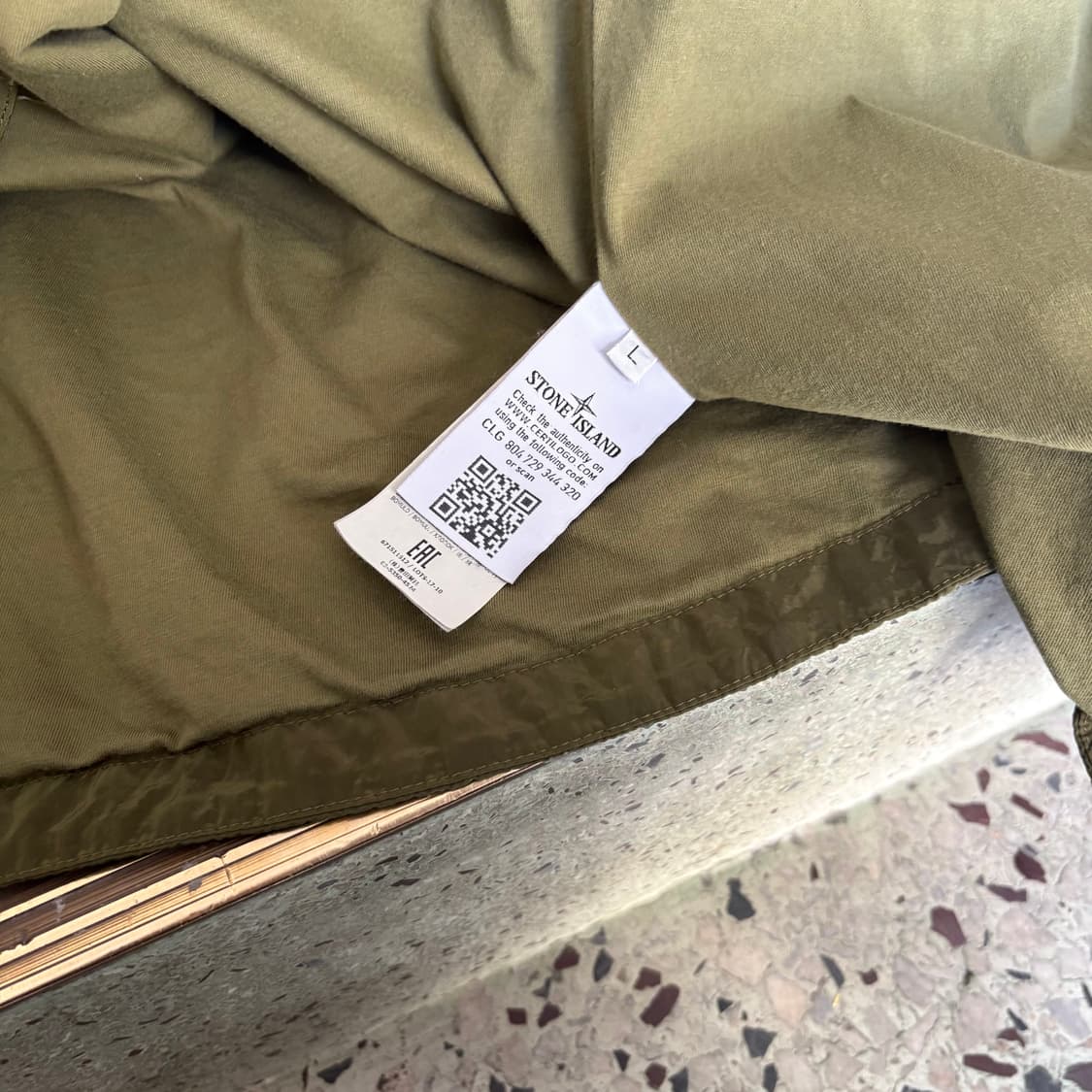 17FW 스톤아일랜드 올리브 나일론 메탈 셔츠 상품이미지10