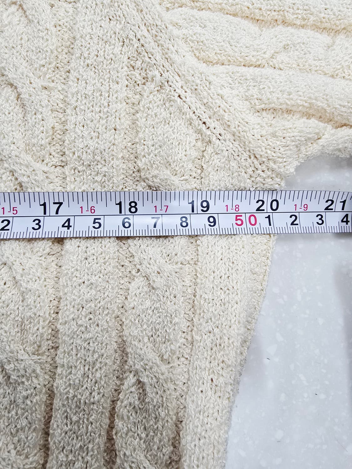 rolarola 꽈배기 반팔 니트 아이보리 상품이미지7